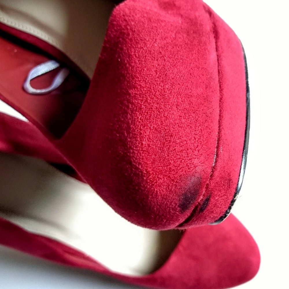 Ruby Red Platform Pumps - Picture 4 of 16